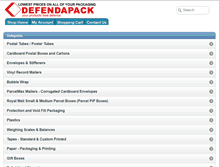 Tablet Screenshot of defendapack.com